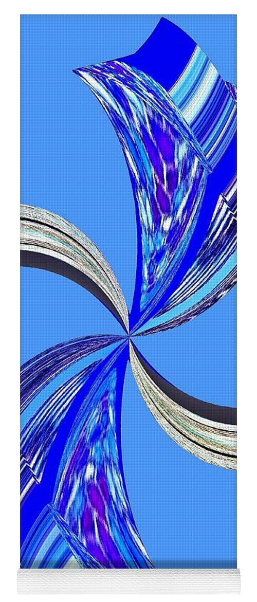 Abstract Yoga Mat featuring the digital art Pizzazz 47 by Will Borden