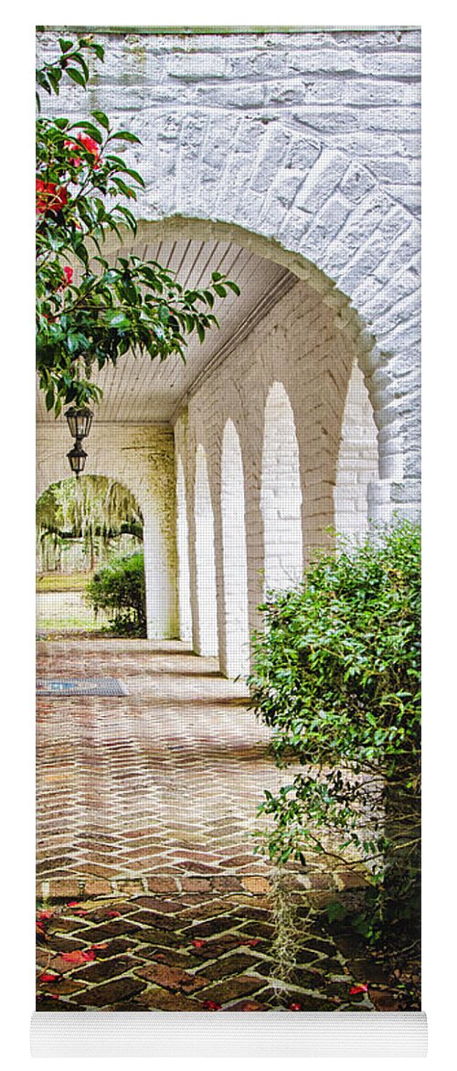Hollings Plantation Yoga Mat featuring the photograph Plantation Arches by Peg Runyan