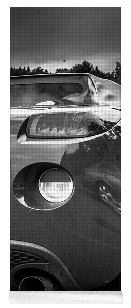 Reflection Yoga Mat featuring the photograph Pontiac solstice rear view by Eti Reid