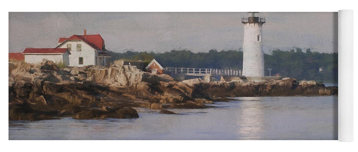 Portsmouth Yoga Mat featuring the photograph Portsmouth Harbor Light by Jean-Pierre Ducondi