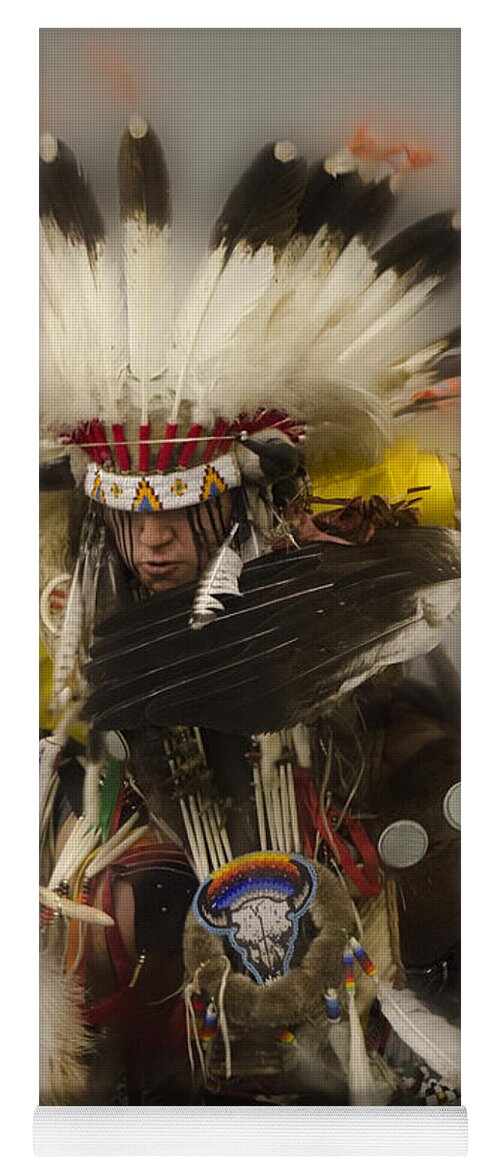 Pow Wow Yoga Mat featuring the photograph Pow Wow Days Of Thunder  by Bob Christopher