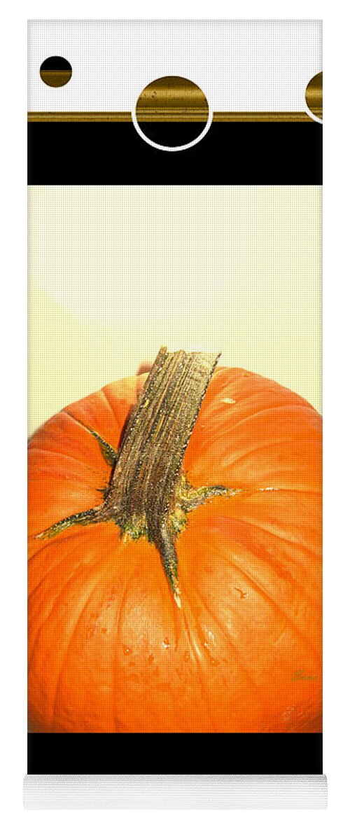 October Special Promotion Yoga Mat featuring the photograph Pumpkin Card by Oksana Semenchenko