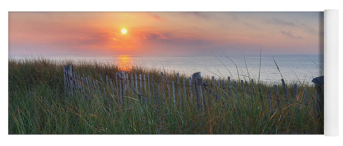 Cape Cod Seascape Yoga Mat featuring the photograph Race Point Sunset by Bill Wakeley