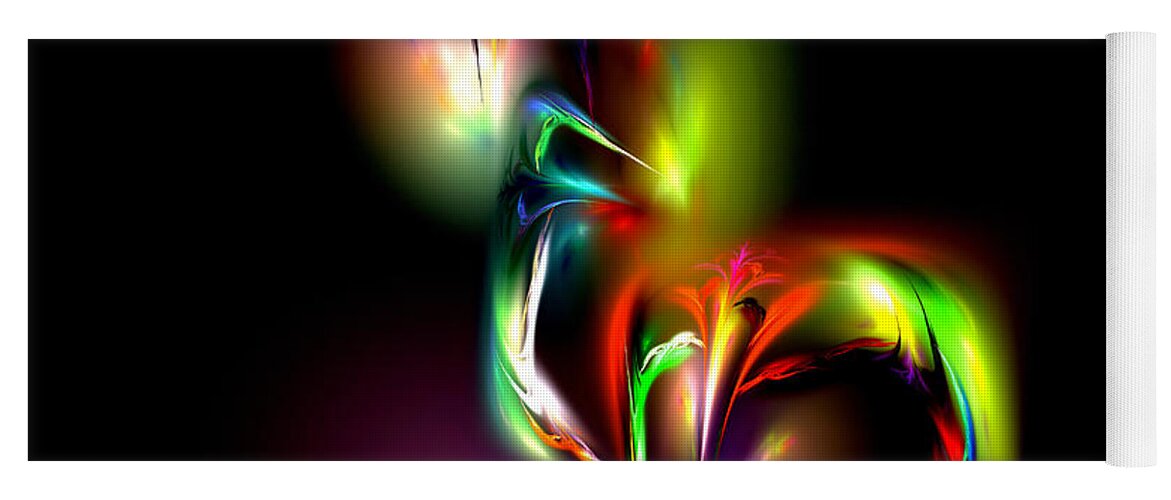 Abstract Yoga Mat featuring the digital art Radiance by Pete Trenholm