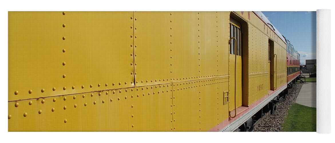America Yoga Mat featuring the photograph Railroad Train by Frank Romeo