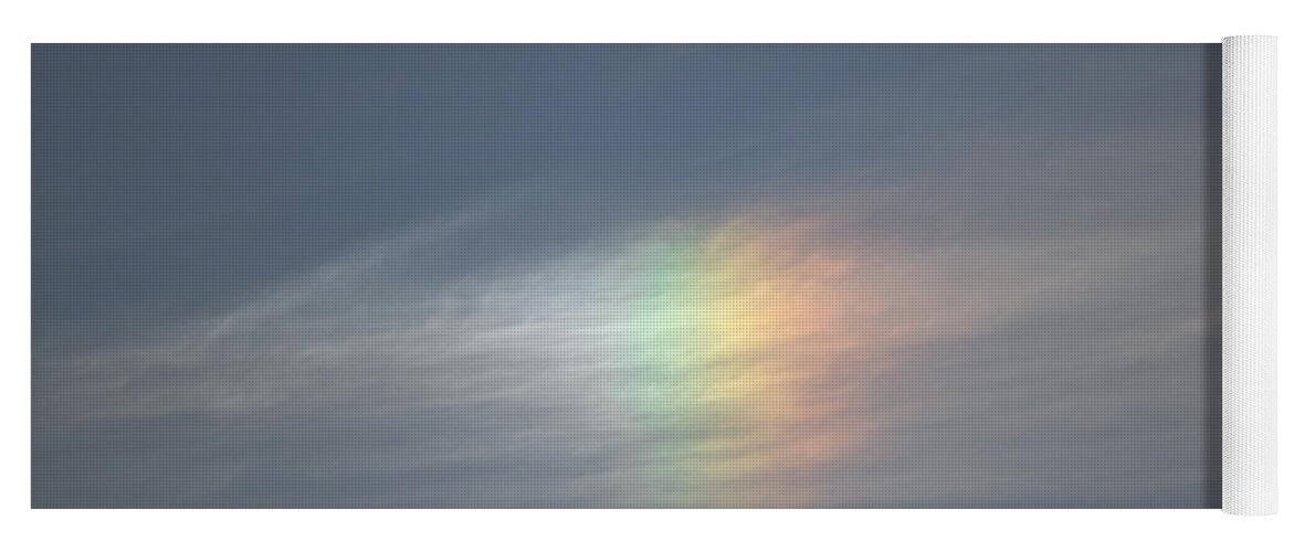 Circumhorizontal Yoga Mat featuring the photograph Rainbow in the clouds by Eti Reid