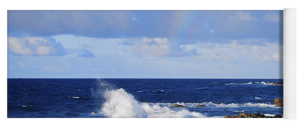 Blue Water Yoga Mat featuring the photograph Rainbow Snippet by Christi Kraft