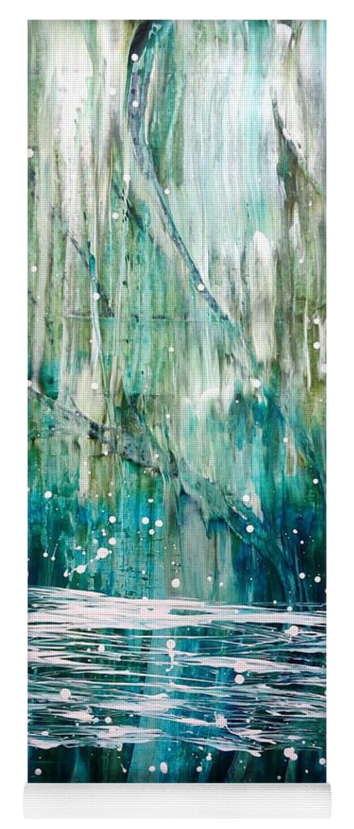 Rain Yoga Mat featuring the painting Rainy Day by Tia McDermid