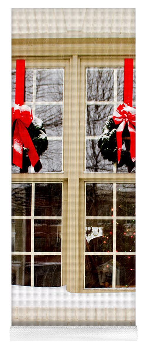 Window Yoga Mat featuring the photograph Ready for Christmas by Thomas Marchessault