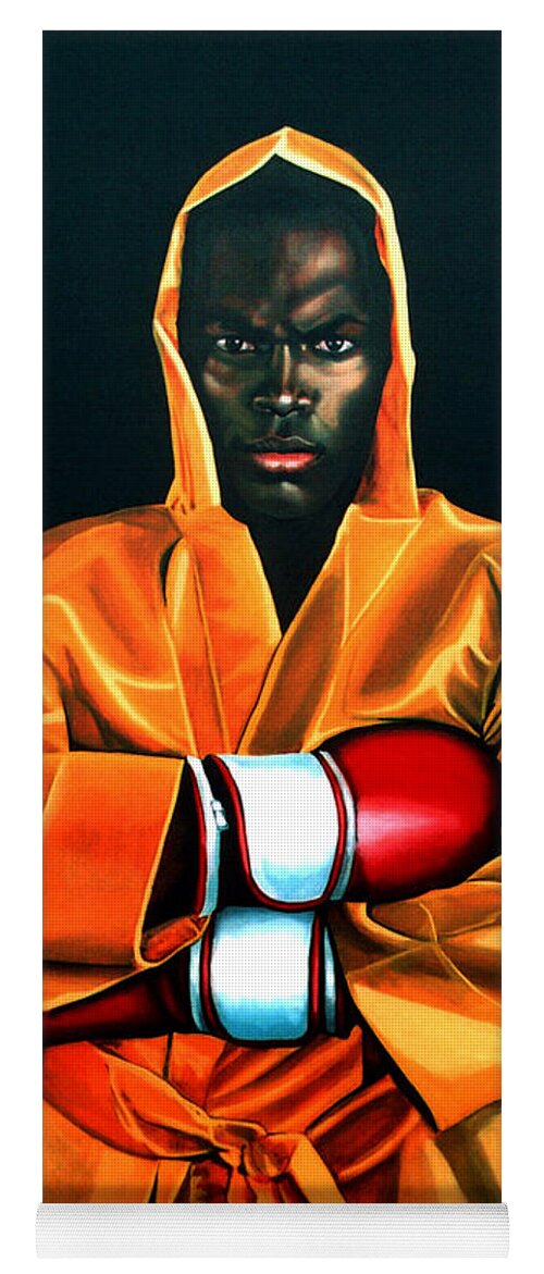 Remy Bonjasky Yoga Mat featuring the painting Remy Bonjasky by Paul Meijering