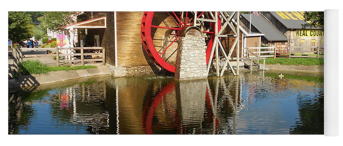 Mill Yoga Mat featuring the photograph Renfro Valley Mill by Mary Carol Story