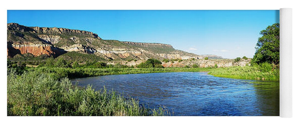 Chama Yoga Mat featuring the photograph Rio Chama NM by Steven Ralser