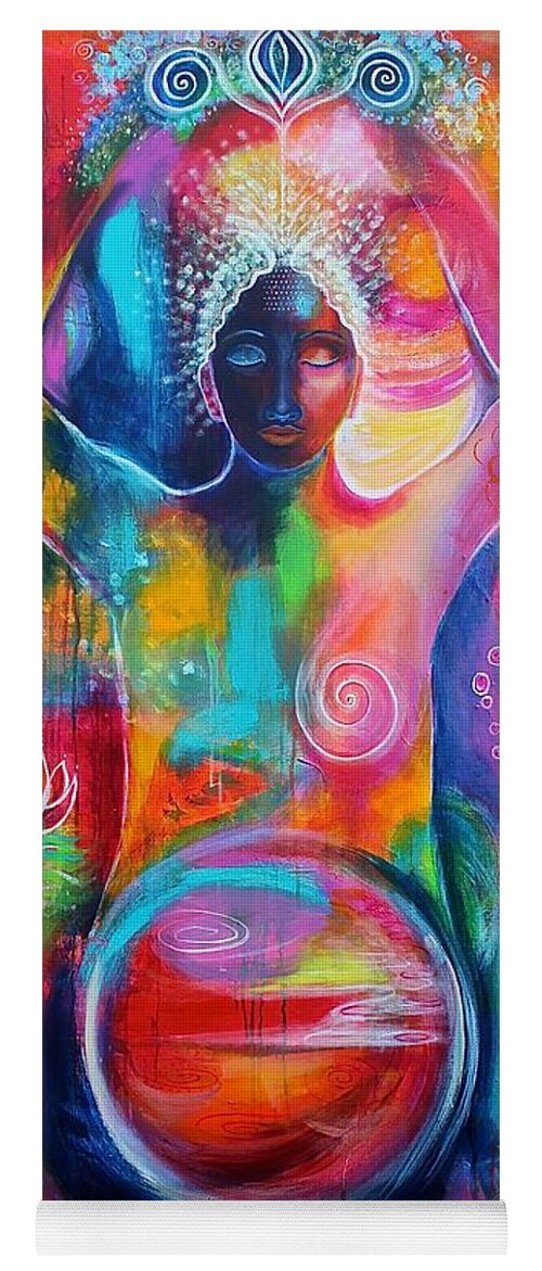 Painting Yoga Mat featuring the painting Rise of the Divine Feminine #2 by Alex Florschutz