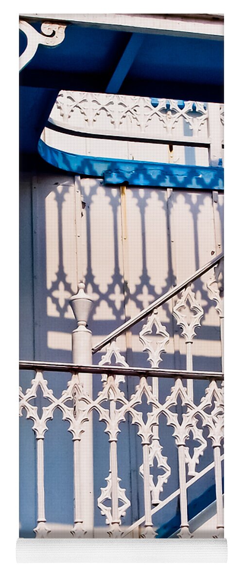 Bars Yoga Mat featuring the photograph Riverboat Railings by Christi Kraft