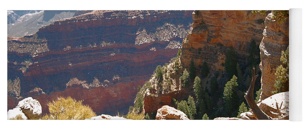 Grand Canyon Yoga Mat featuring the photograph Rocks Edge by Leticia Latocki