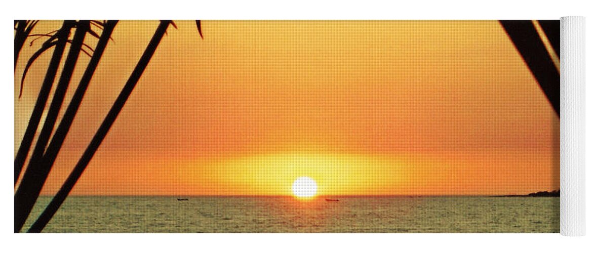 Romance Yoga Mat featuring the photograph Romantic Sunset by Alan Socolik