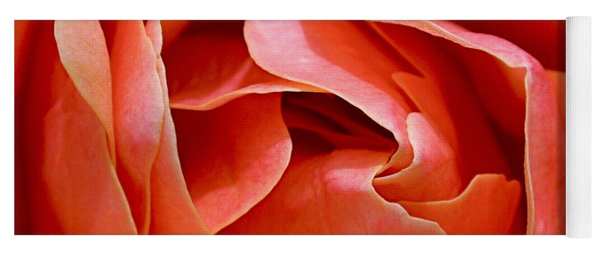 Rose Yoga Mat featuring the photograph Rose Abstract by Rona Black