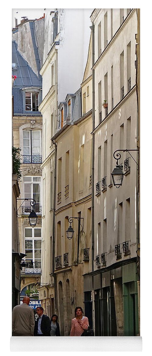 Streets Of Paris Yoga Mat featuring the photograph Rue Bailleul Paris by Ira Shander