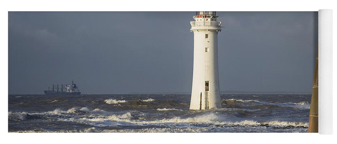 Sea Yoga Mat featuring the photograph Safely Past by Spikey Mouse Photography