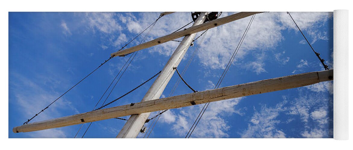 Sailboat Yoga Mat featuring the photograph Sailing into the sky by David Millenheft