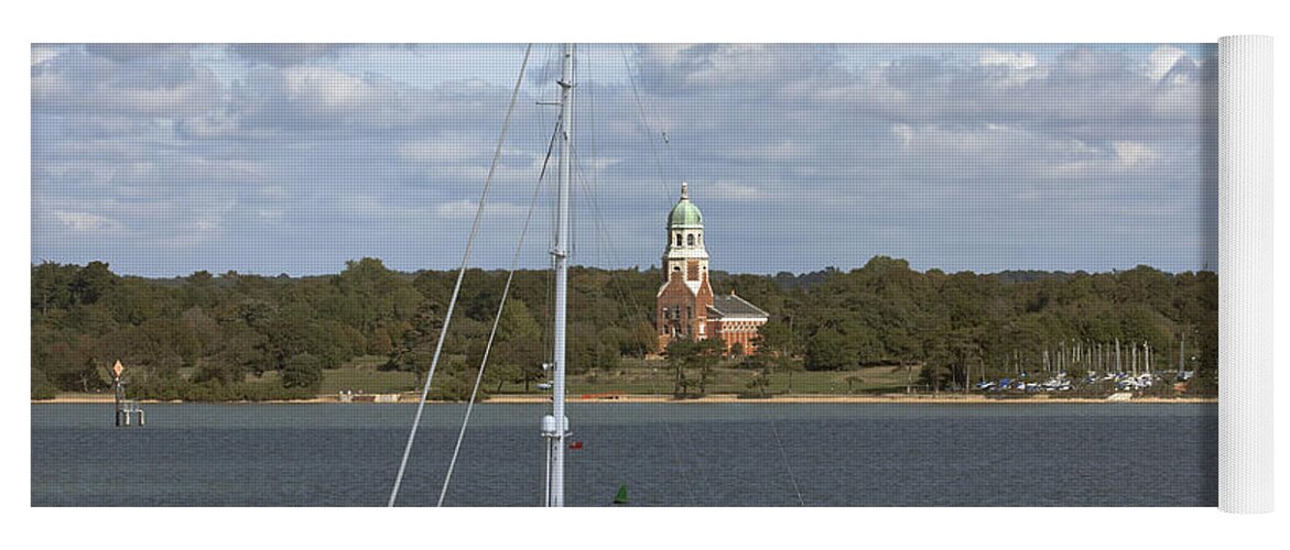 Royal Victoria Country Park Yoga Mat featuring the photograph Sailing Past Netley by Terri Waters