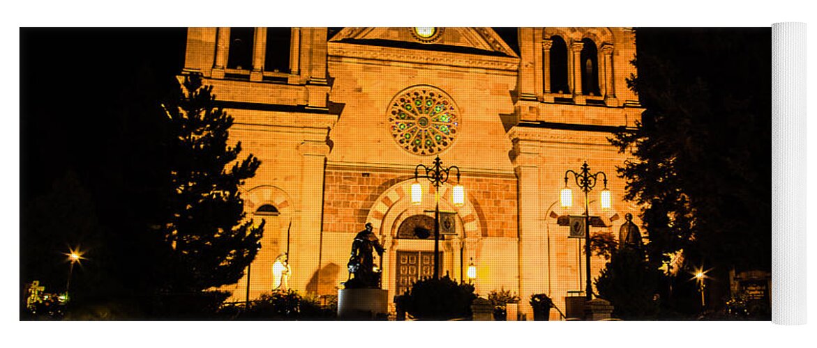 Saint Francis Cathedral Yoga Mat featuring the photograph Saint Francis Cathedral by Ben Graham