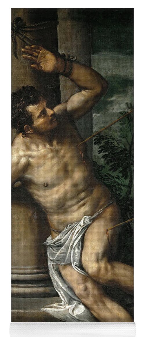 Paolo Veronese Yoga Mat featuring the painting Saint Sebastian by Paolo Veronese