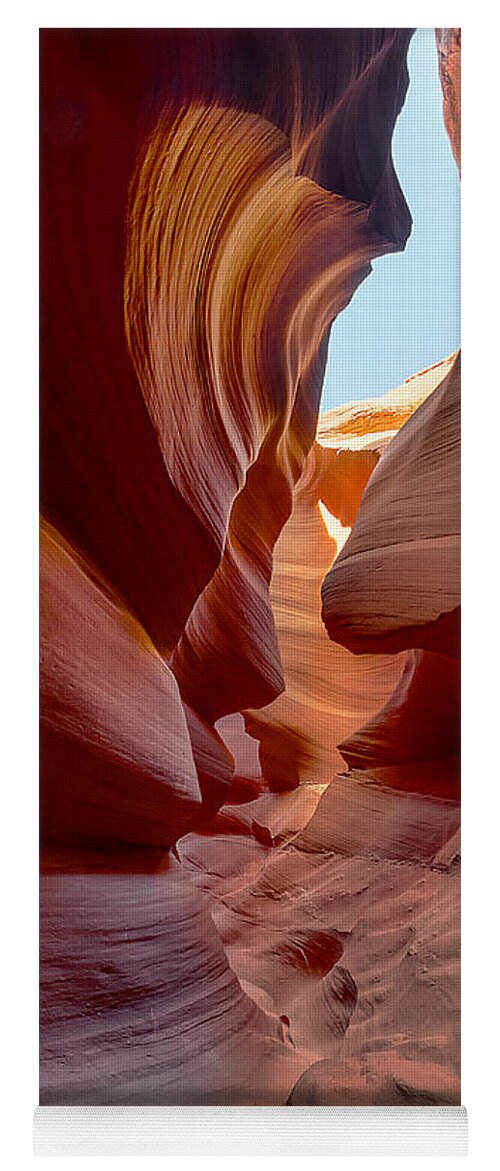 Antelope Canyon Yoga Mat featuring the photograph Sand Flows by Jason Chu