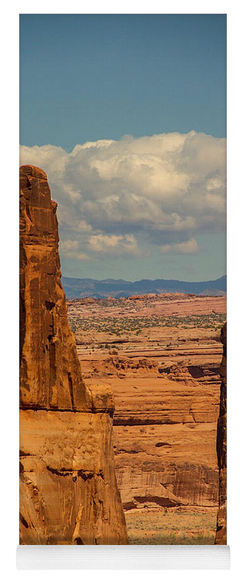 Moab Yoga Mat featuring the photograph Sandstone Spires by Kunal Mehra