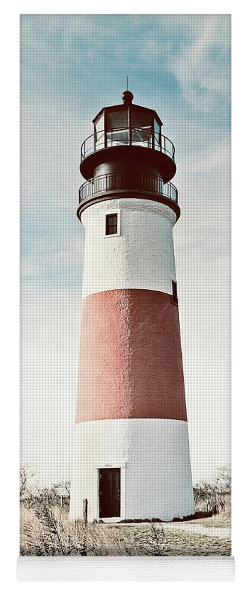 Nantucket Yoga Mat featuring the photograph Sankaty Head Lighthouse Nantucket by Marianne Campolongo