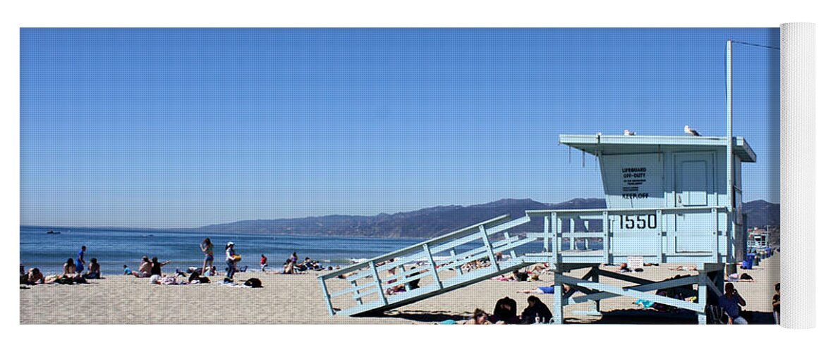 Santa Monica Yoga Mat featuring the photograph Santa Monica by David Nicholls