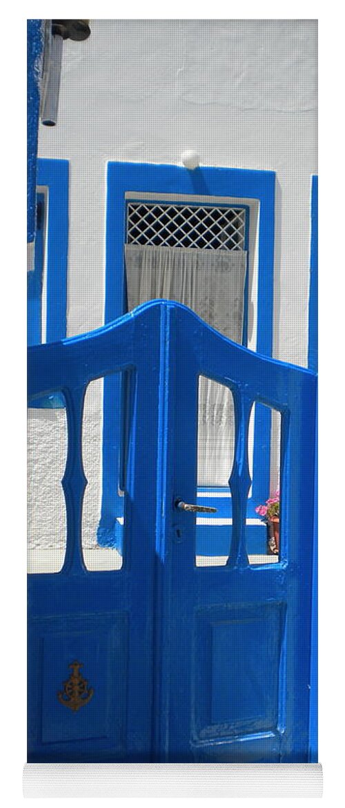 Colette Yoga Mat featuring the photograph Santorini Thirasia island by Colette V Hera Guggenheim