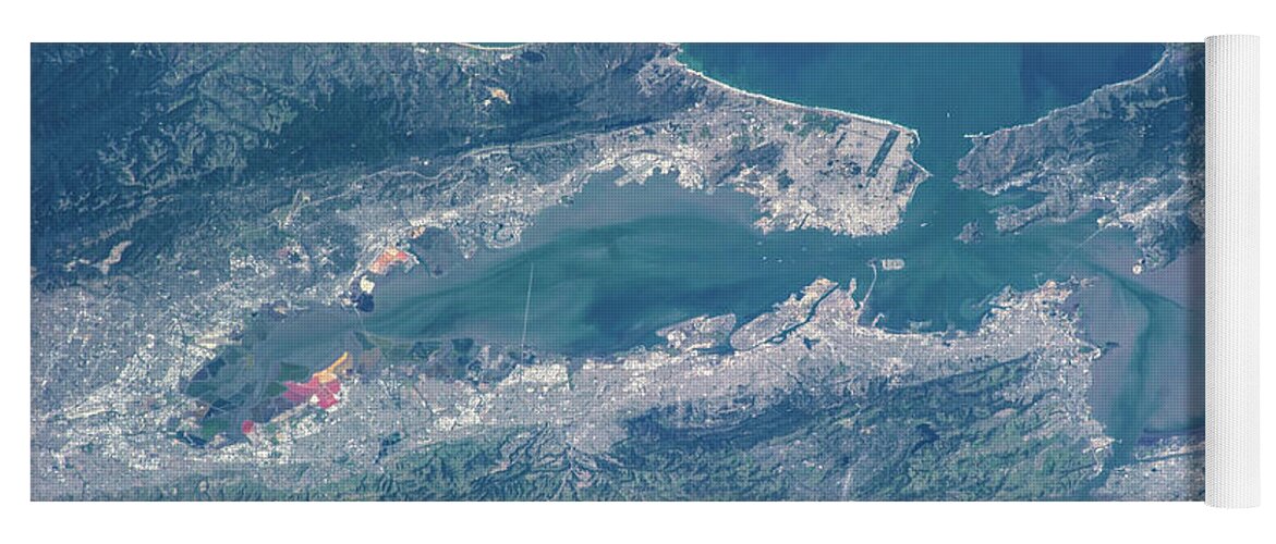 Photography Yoga Mat featuring the photograph Satellite View Of San Francisco by Panoramic Images