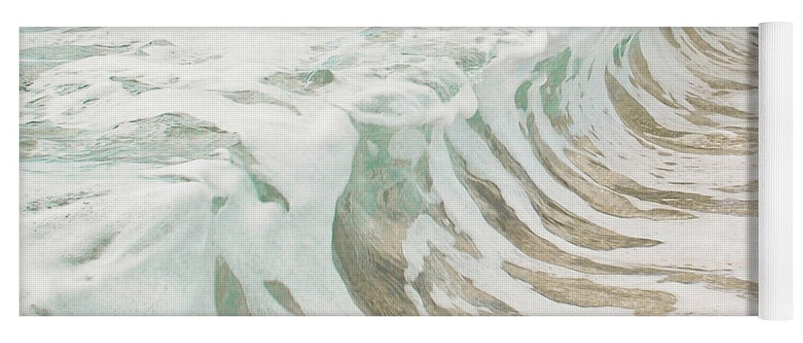 Ocean Sea Yoga Mat featuring the photograph Sea Foam by Cassia Beck