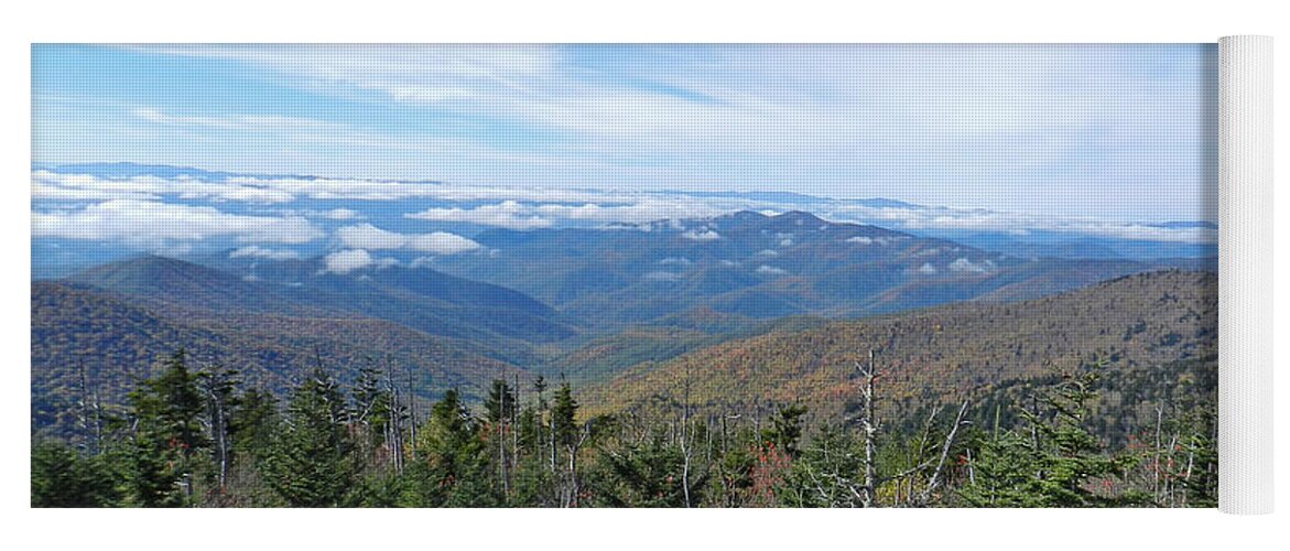 Clingman's Dome Yoga Mat featuring the photograph Sea of Mountains by Deborah Ferree