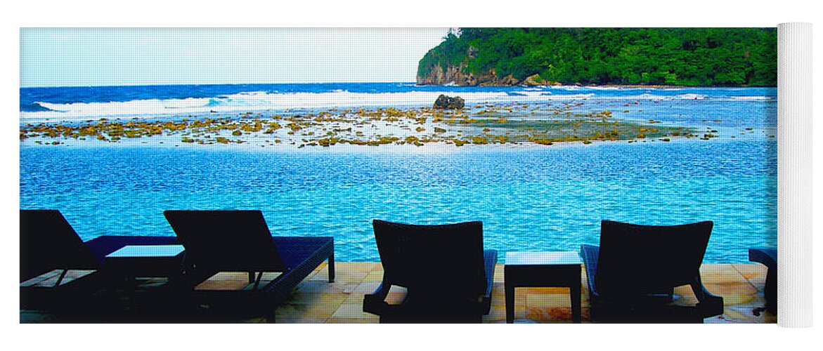 Jamaica Yoga Mat featuring the photograph Sea Star Villa by Carey Chen