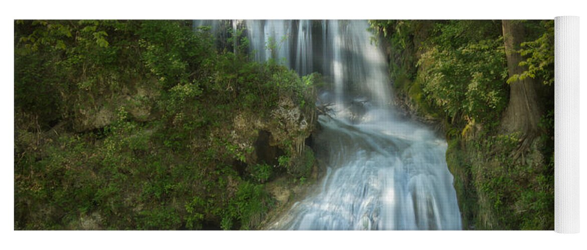 Jemmy Archer Yoga Mat featuring the photograph Shenandoah Waterfall by Jemmy Archer