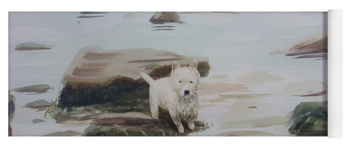 Impressionism Yoga Mat featuring the painting Shirley's Dog by Martin Howard