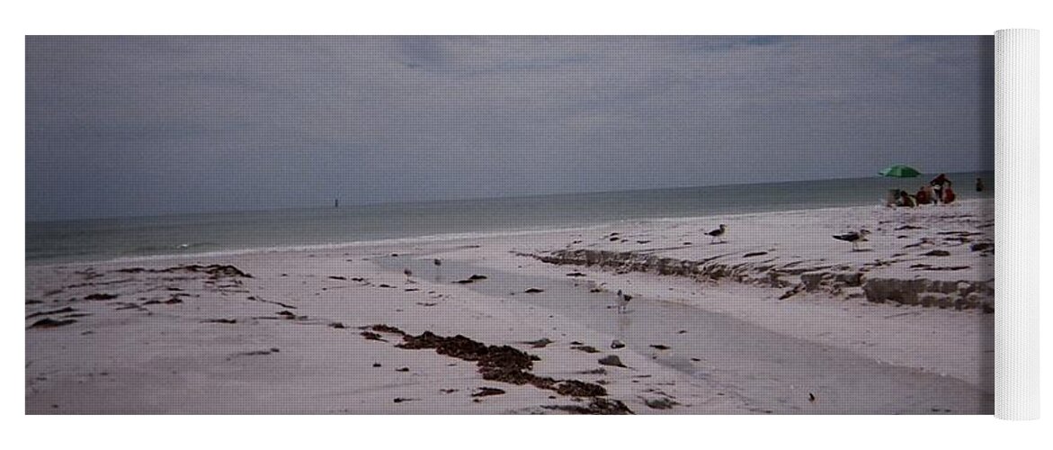 White Sand Yoga Mat featuring the photograph Siesta Key by Suzanne Berthier