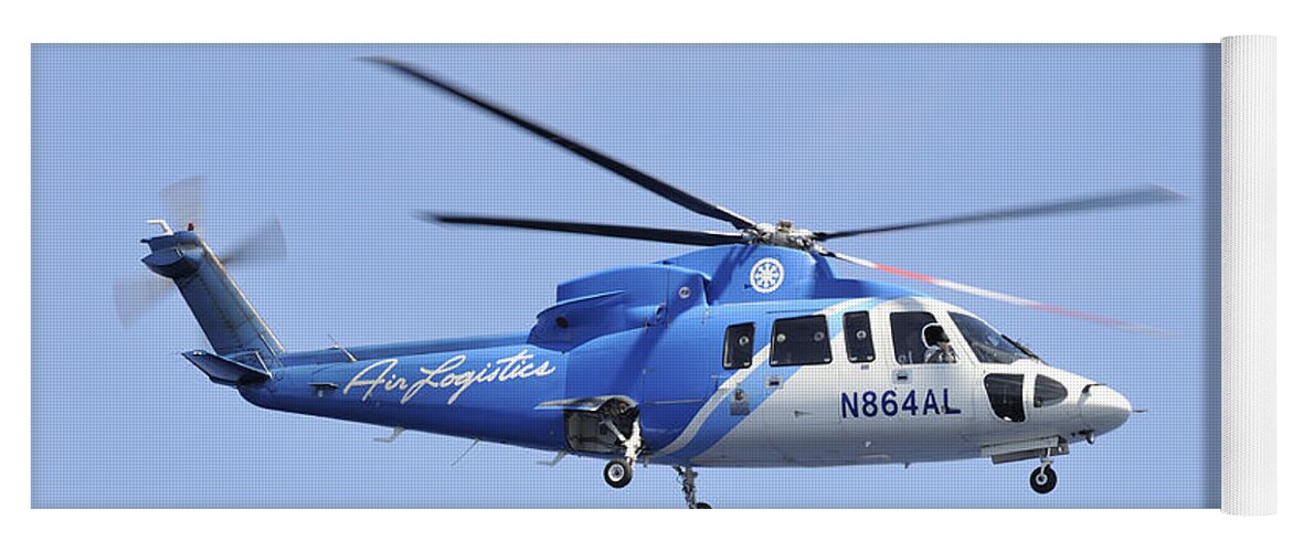 Helicopter Yoga Mat featuring the photograph Sikorsky S-76c by Bradford Martin
