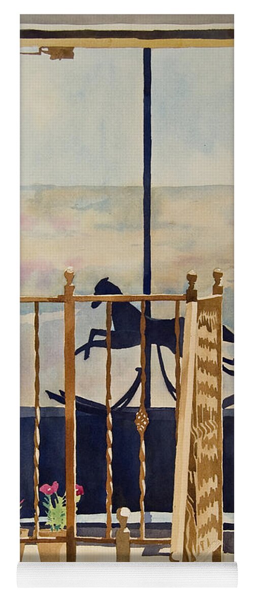 Rocking Horse Yoga Mat featuring the painting Silhouette by Terry Holliday
