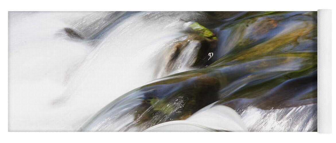Water Yoga Mat featuring the photograph Silky Cascade by Jean Macaluso