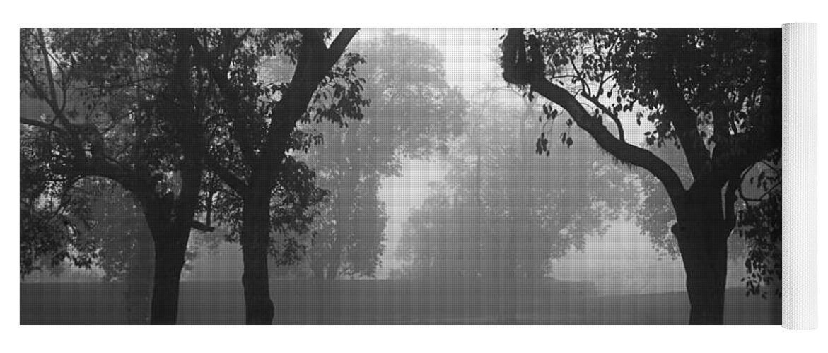 Fog Yoga Mat featuring the photograph SKC 0063 Atmospheric Bliss by Sunil Kapadia