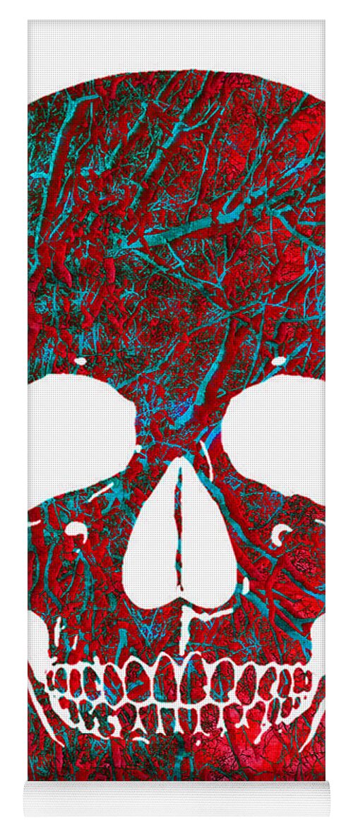 Skull Yoga Mat featuring the photograph Skull work by Gillian Singleton