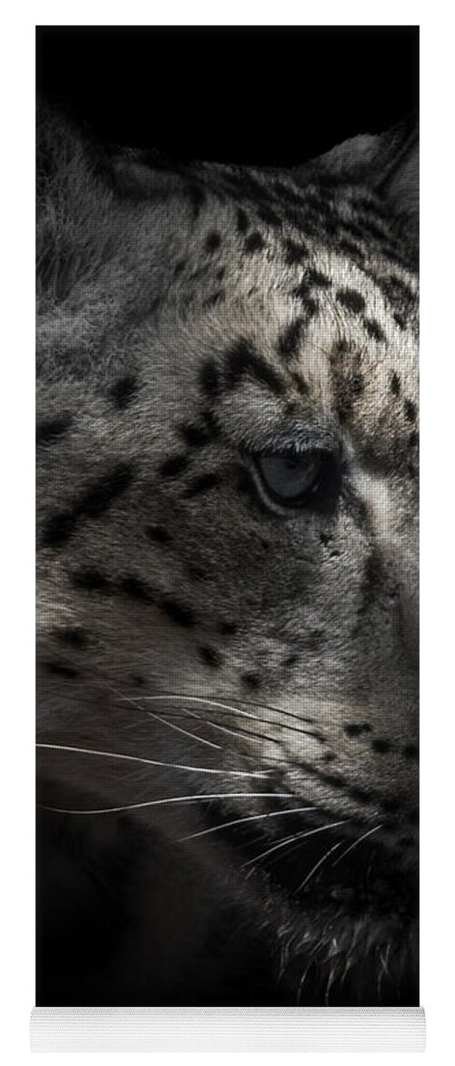 Snow Leopards Yoga Mat featuring the photograph Snow Leopard Portrait by Ernest Echols
