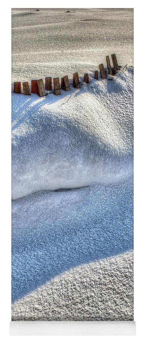 Snow Yoga Mat featuring the photograph Snow Mound by Randy Pollard