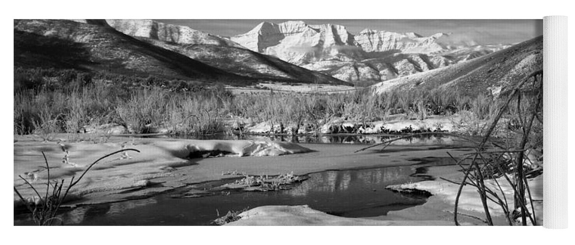 Mount Timpanogos Yoga Mat featuring the photograph Timpanogos Reflection from Snow's Marina. Utah by TL Mair