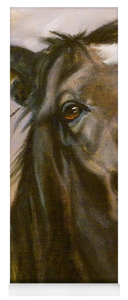 Horse Yoga Mat featuring the painting Hot to Trot by Susan A Becker