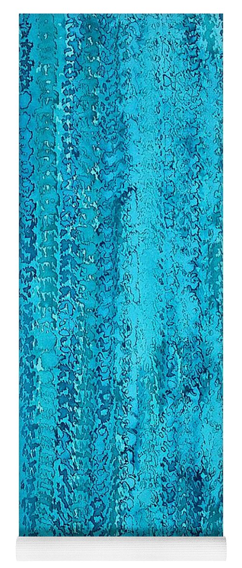 Rain Yoga Mat featuring the painting Some Call It Rain original painting by Sol Luckman