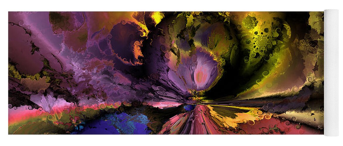 Digital Yoga Mat featuring the digital art Song of the cosmos by Claude McCoy